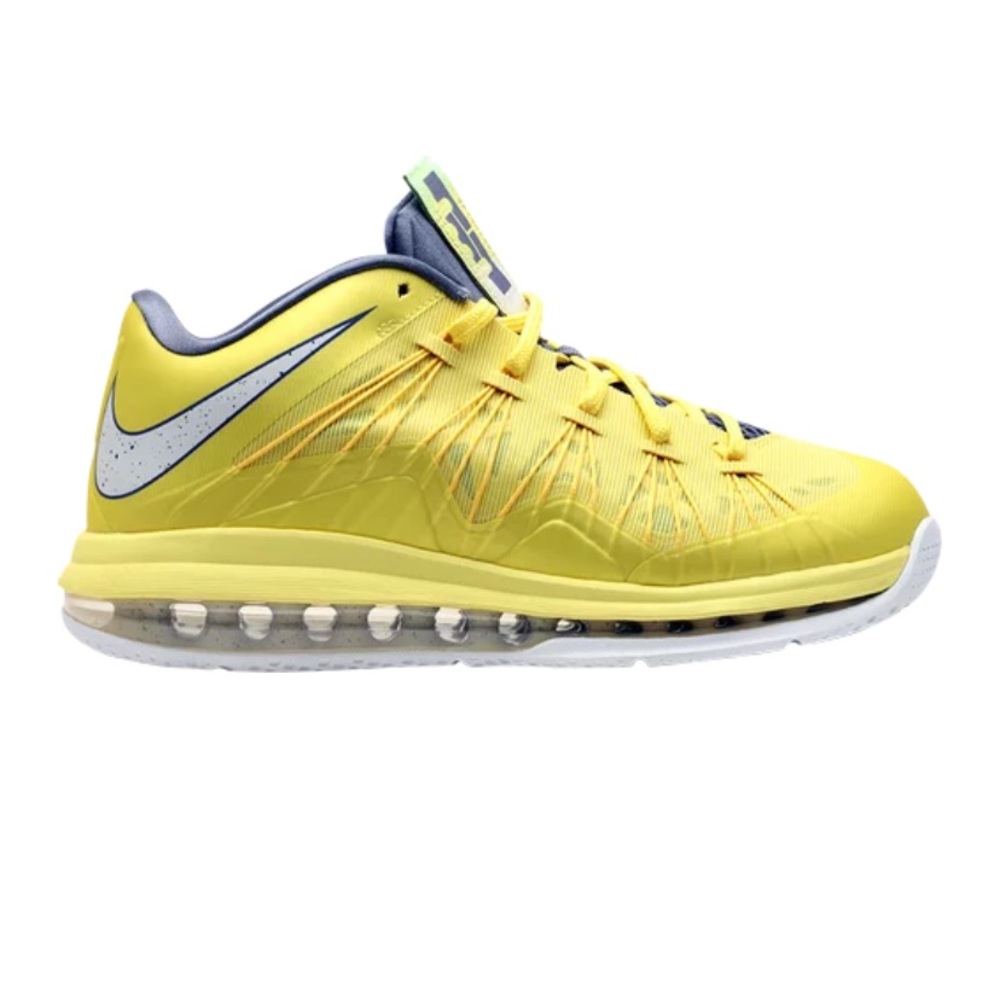 Nike Men's Yellow and White Air Max Basketball Shoes